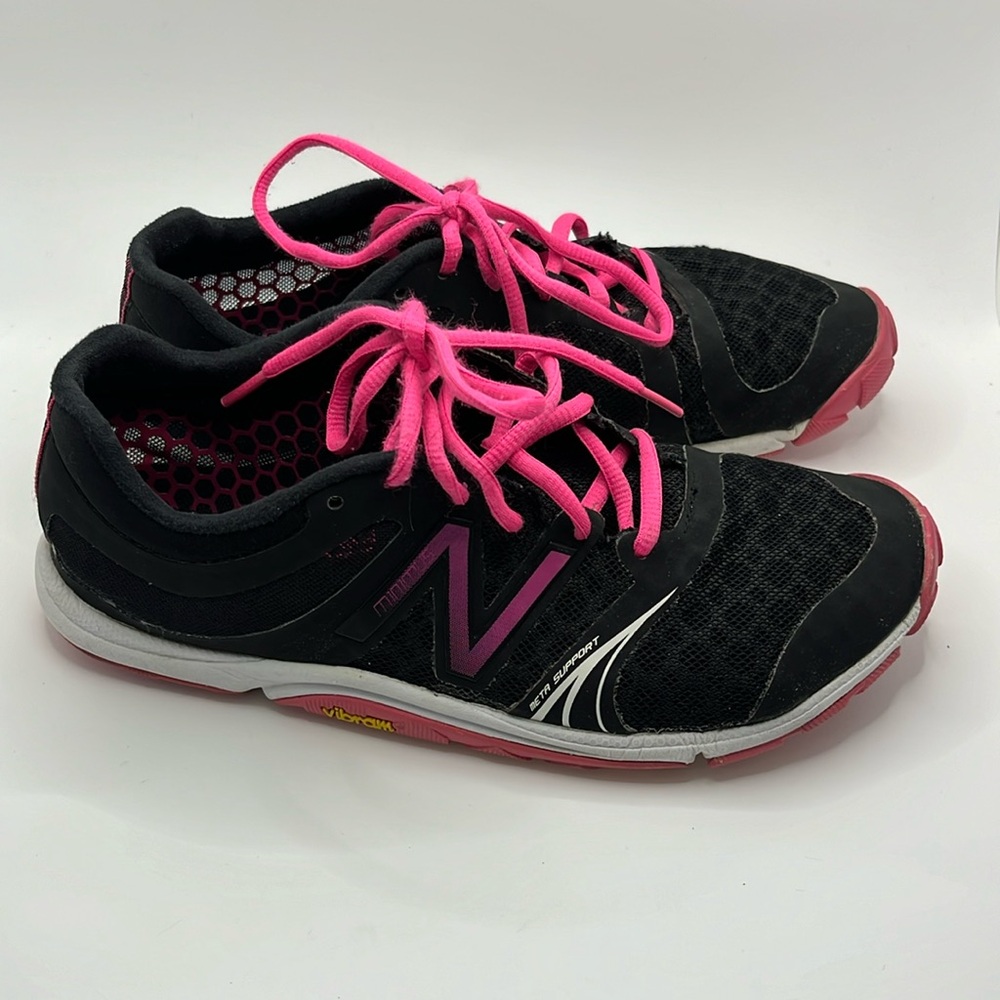 New Balance Black and Pink Athletic Shoes